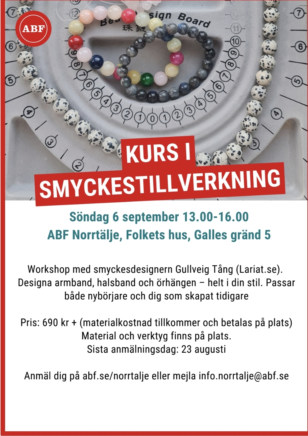 Kurs i smycketillverkning