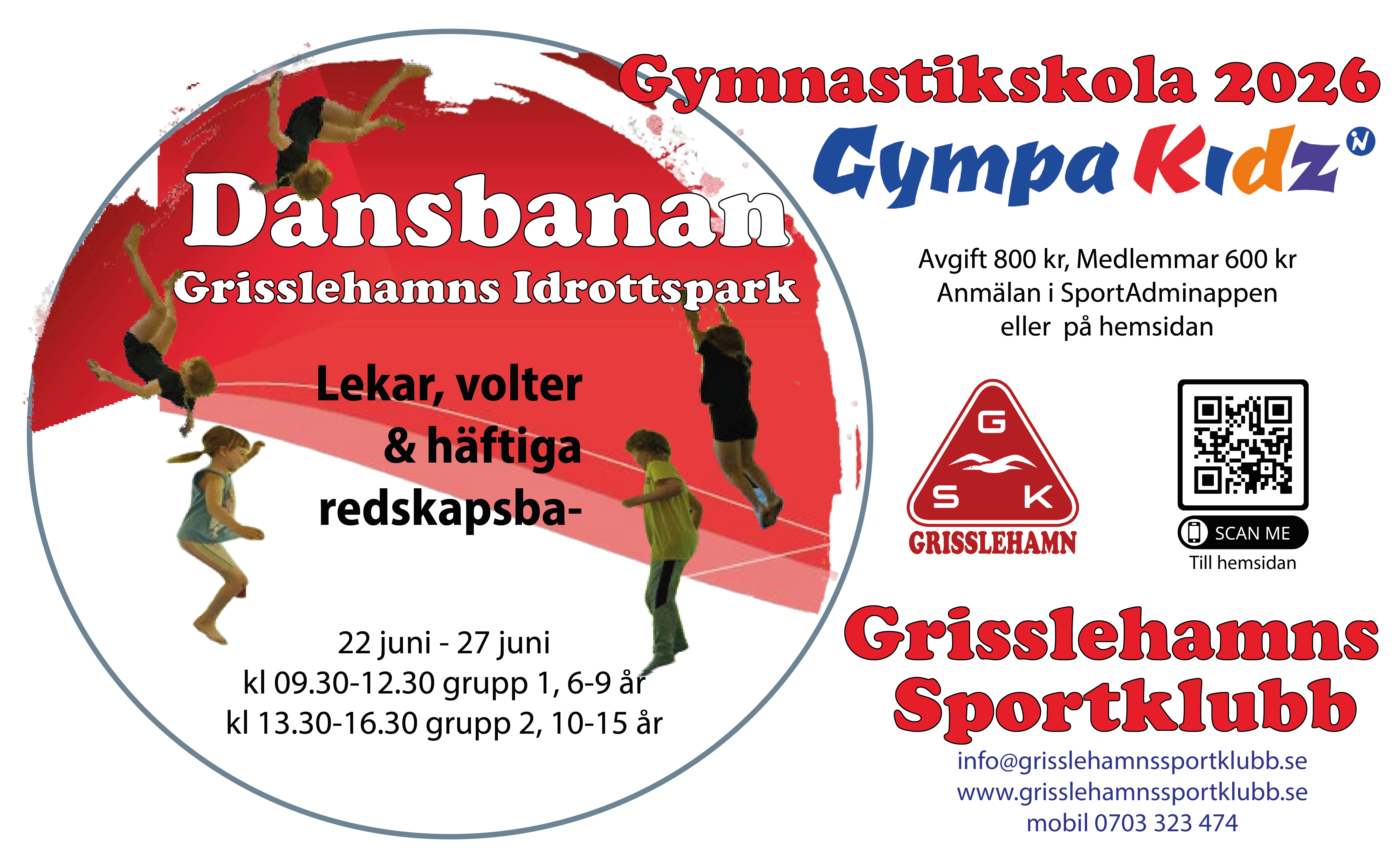 Gymnastikskola 10-15 år
