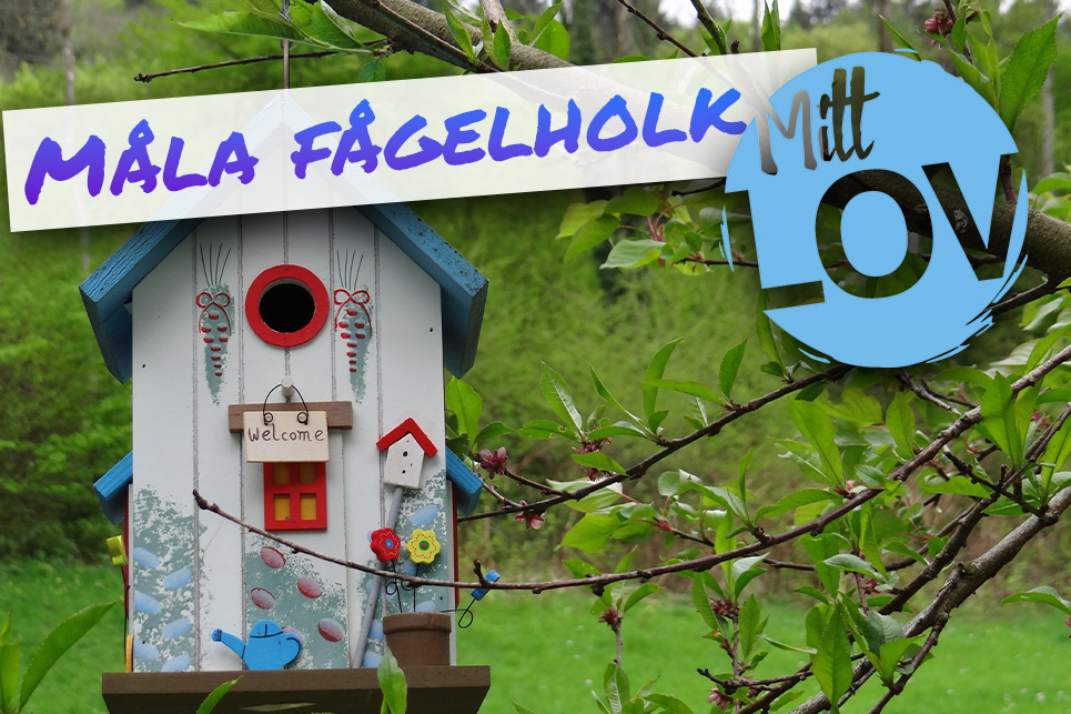 Pyssel - Måla fågelholk