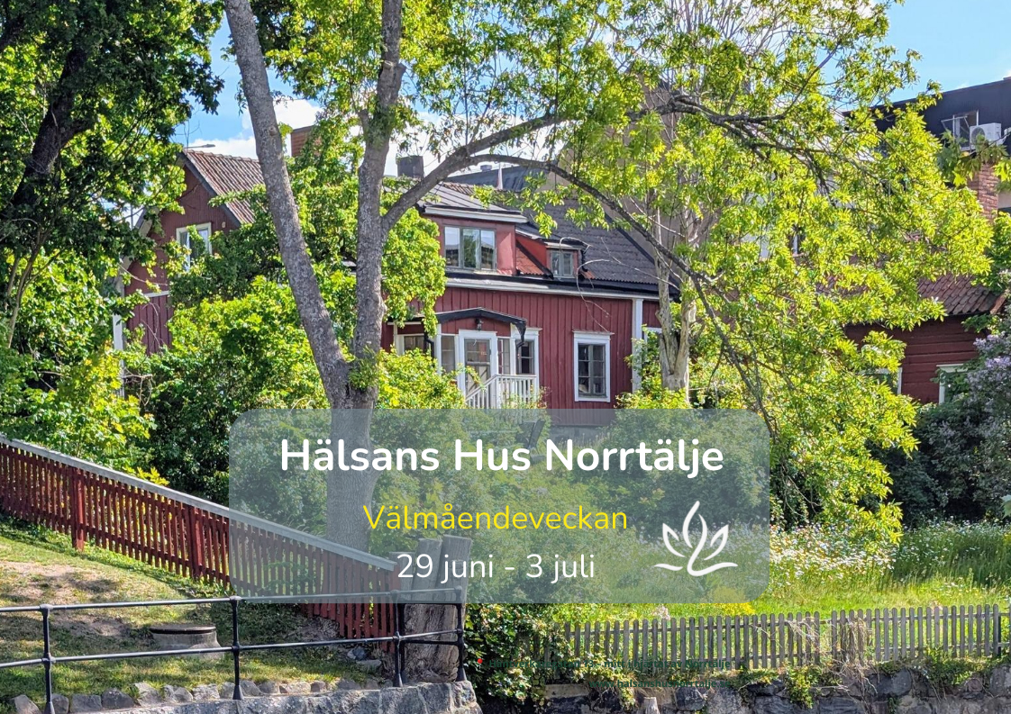 Välmåendevecka på Hälsans Hus 29 juni - 3 juli