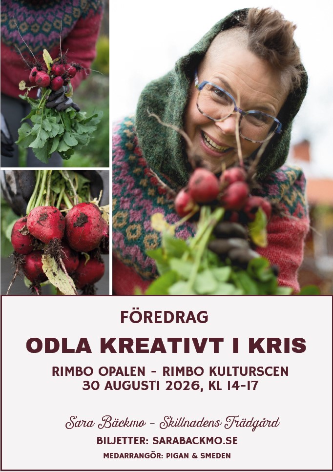 Sara Bäckmo föreläser "Odla kreativt i kris"