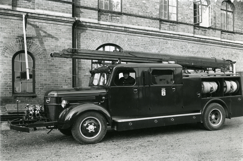 Foto på brandbil från 1948.