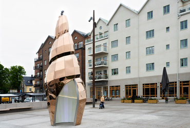 Invigning av konstverket Solsnäckan i Norrtälje Hamn