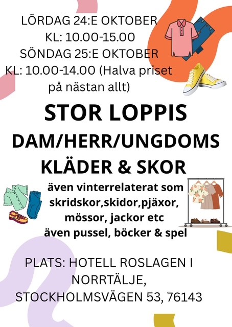 Stor loppis på Hotell Roslagen