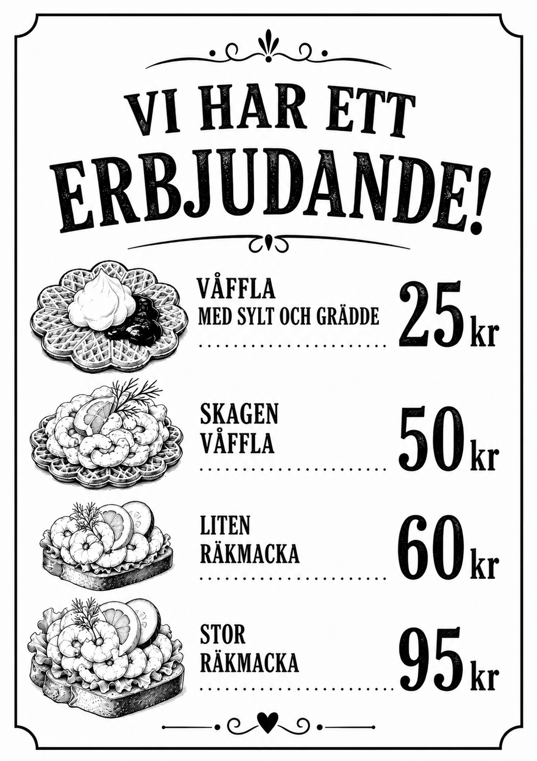 Fredagsträff med god mat och fika på Folkets hus