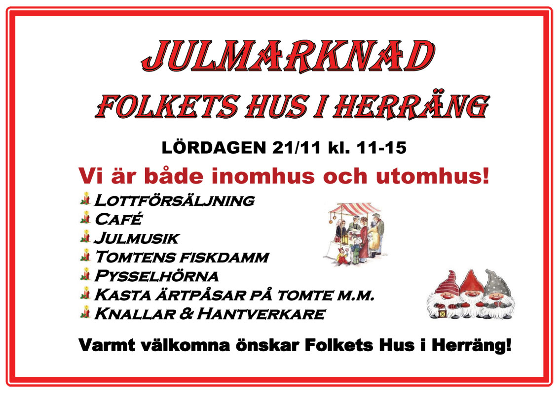Julmarknad i Herräng