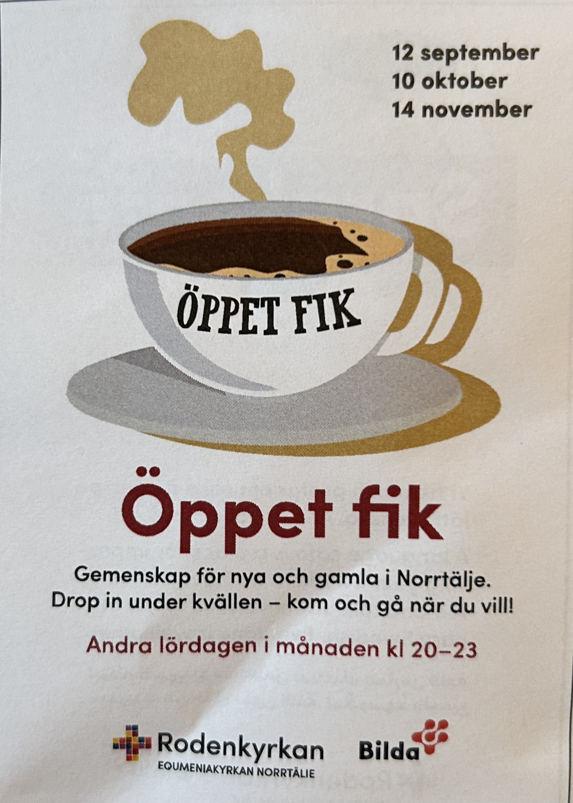 Öppet fik - Gemenskap för nya och gamla i Norrtälje