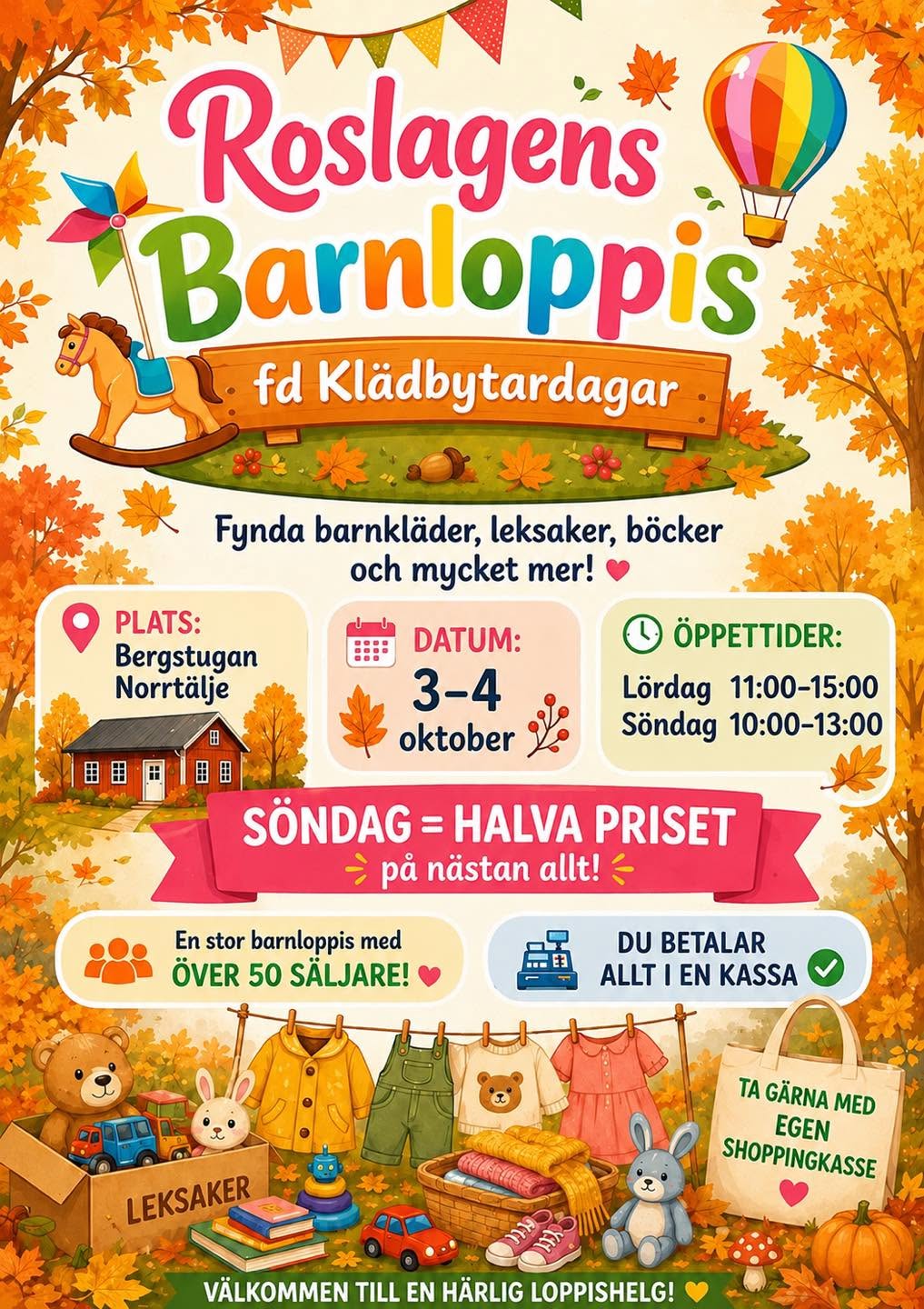 Roslagens största Barnloppis - kläder och lek