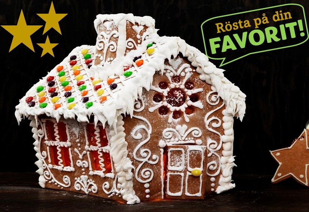 Pepparkakshustävling på Pythagoras industrimuseum
