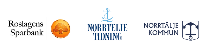 Loggor från Roslagens sparbank, Norrtelje tidning samt Norrtälje kommun