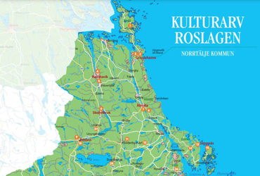 Kartbild över Norrtälje kommun.