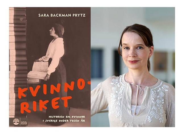 bokomslag till kvinnoriket och författaren. 