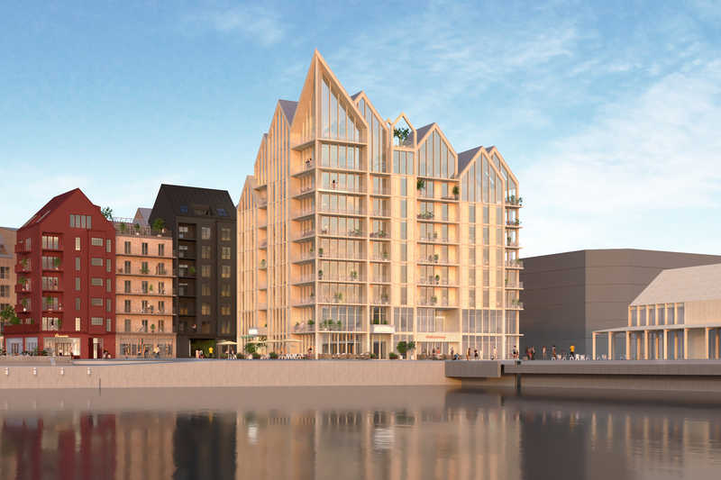 Visionsbild över inloppet till Norrtälje hamn