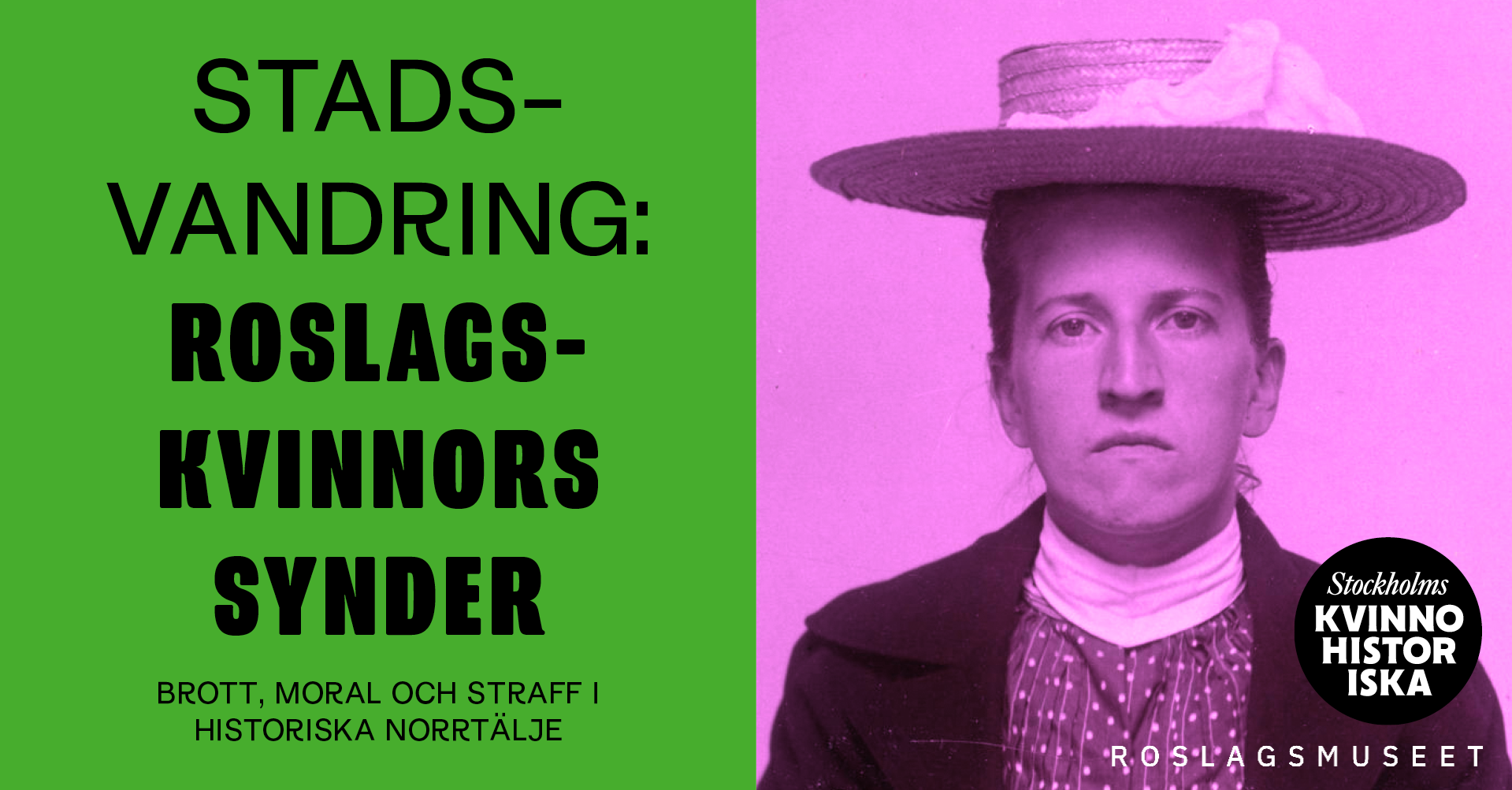 En kvinna från förr. 