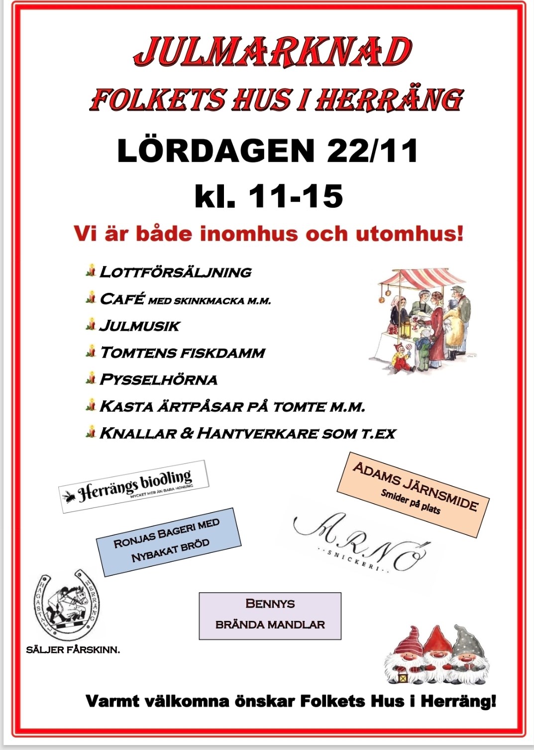 Julmarknad i Herräng
