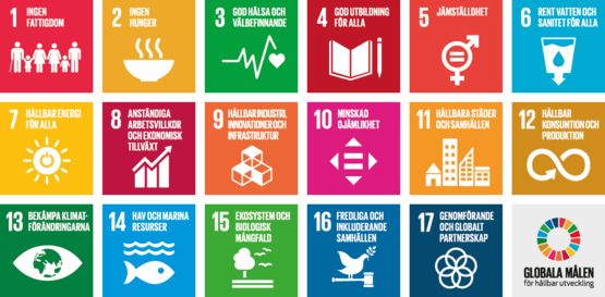 Bilder för globala målen för hållbar utveckling