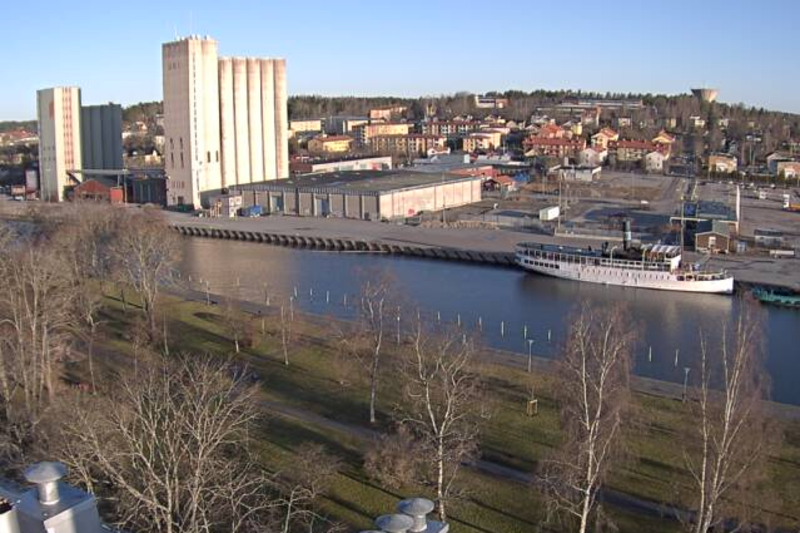 Norrtälje hamn 2015 med silosar