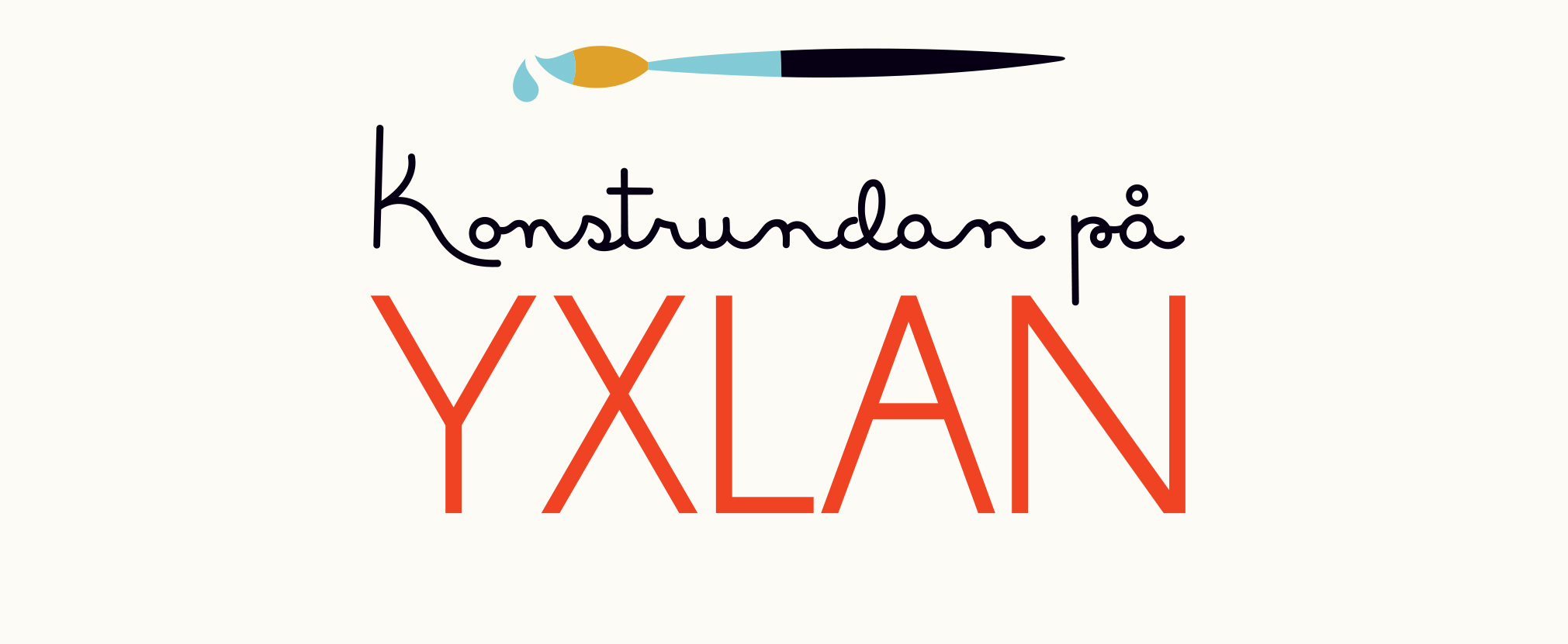 Konstrundans logga med bild på pensel