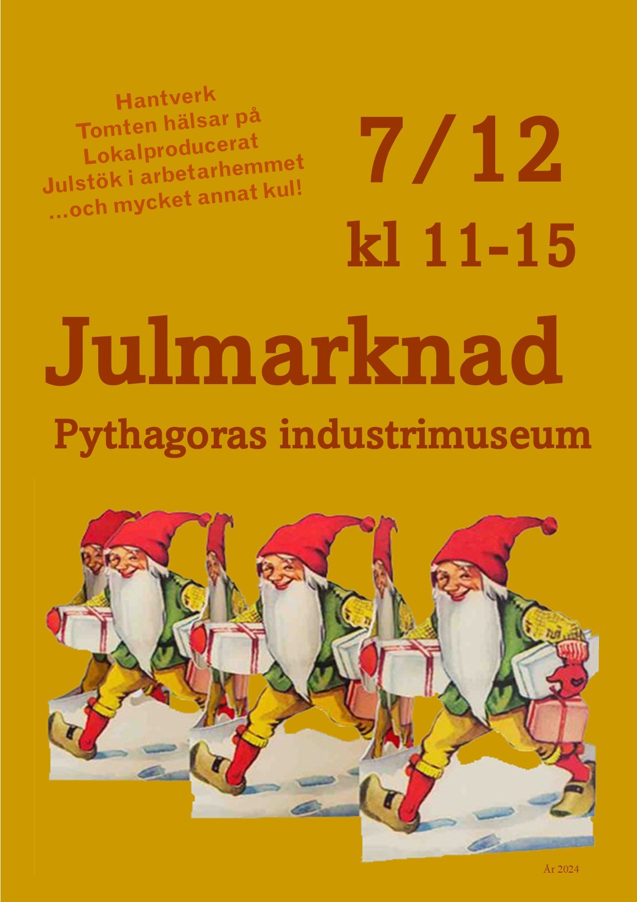 Tomtar som dansar, text som berättar