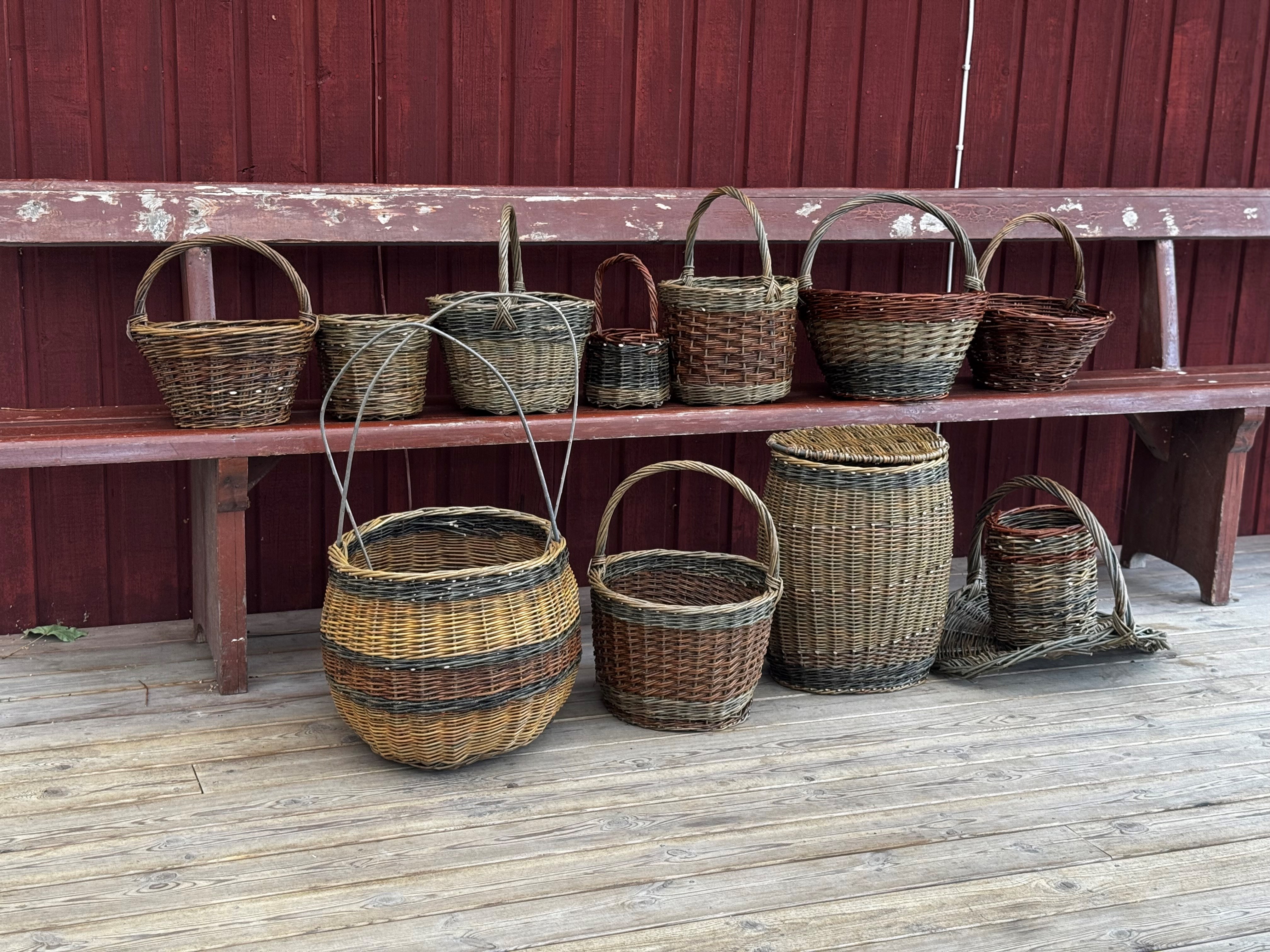 Pilkorgar från tidigare kurs i olika utformning