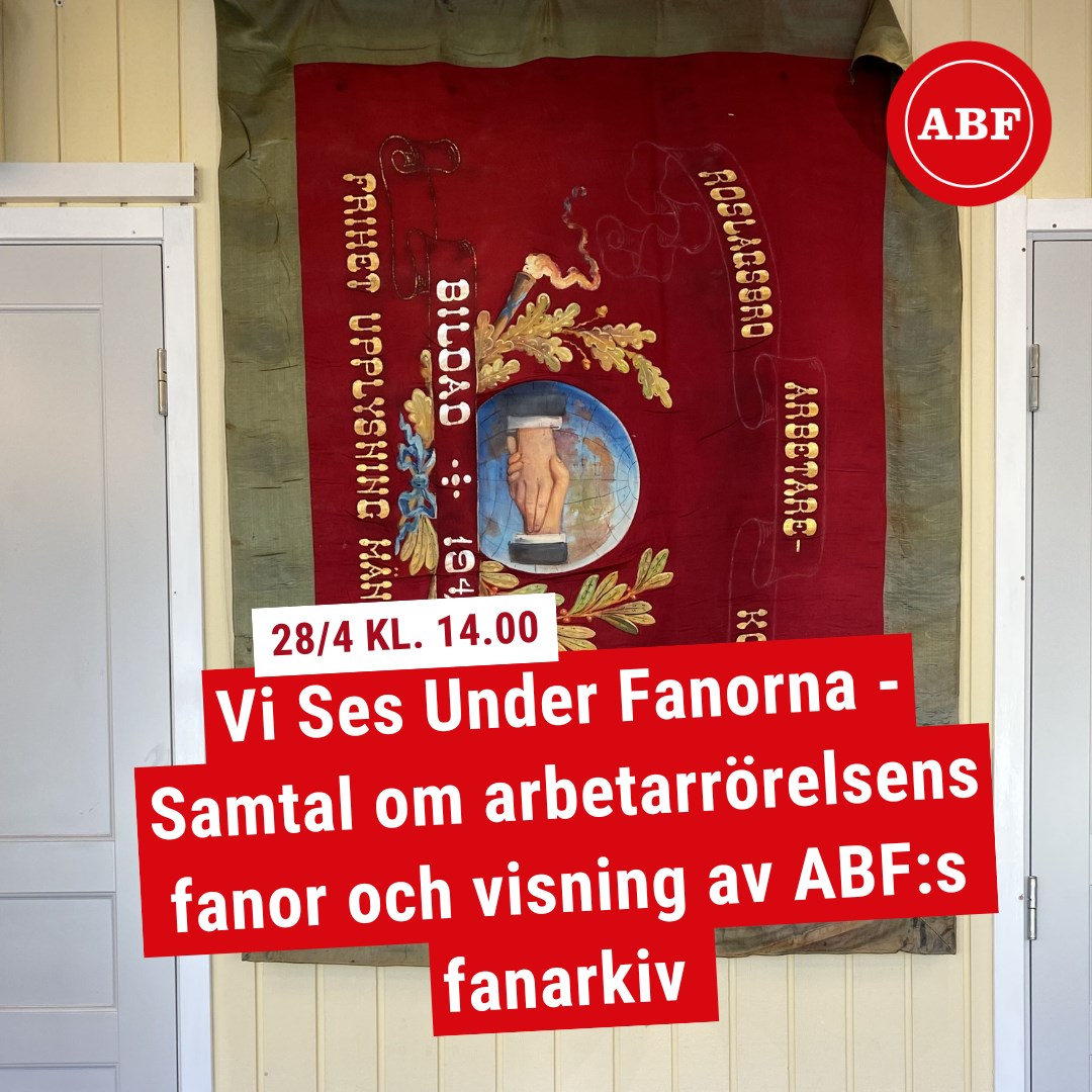 Ett fotografi av en hängande fana 