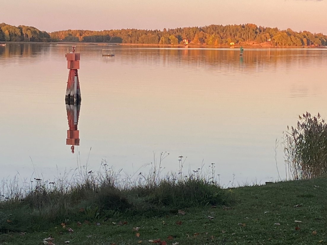 Solnedgång Norrtäljeviken. ©foto Anders Djerf