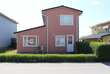 Hus byggnader i postmodern bebyggelse