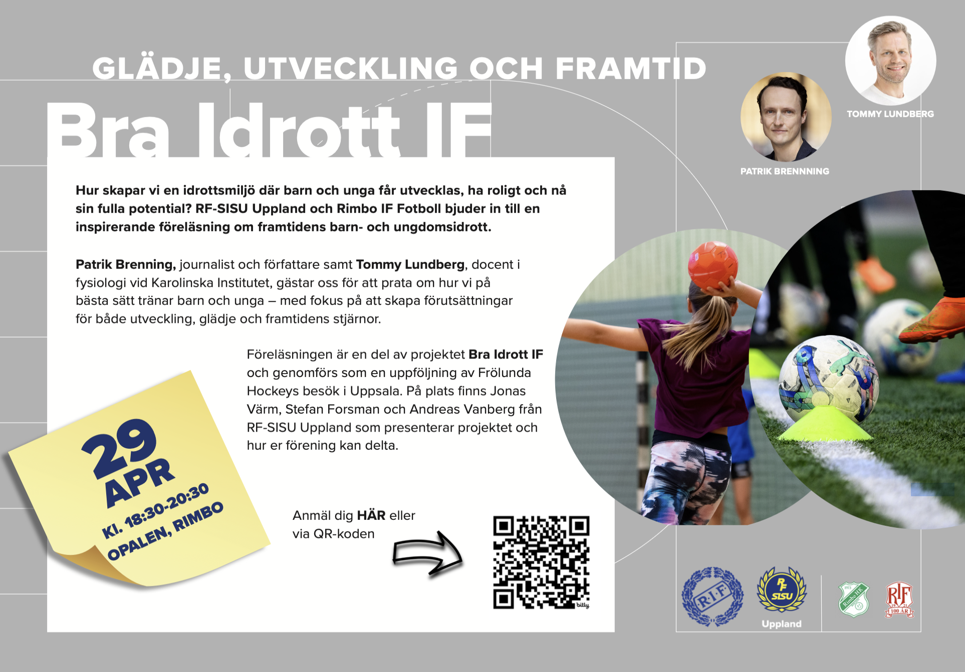 Indjudan till föreläsning och paneldebatt Bra Idrott IF