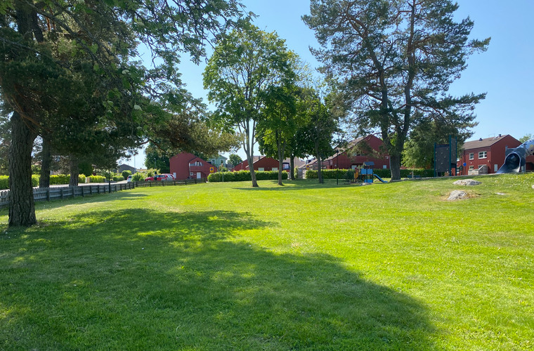 Bilden visar Håstaparken i Rimbo.